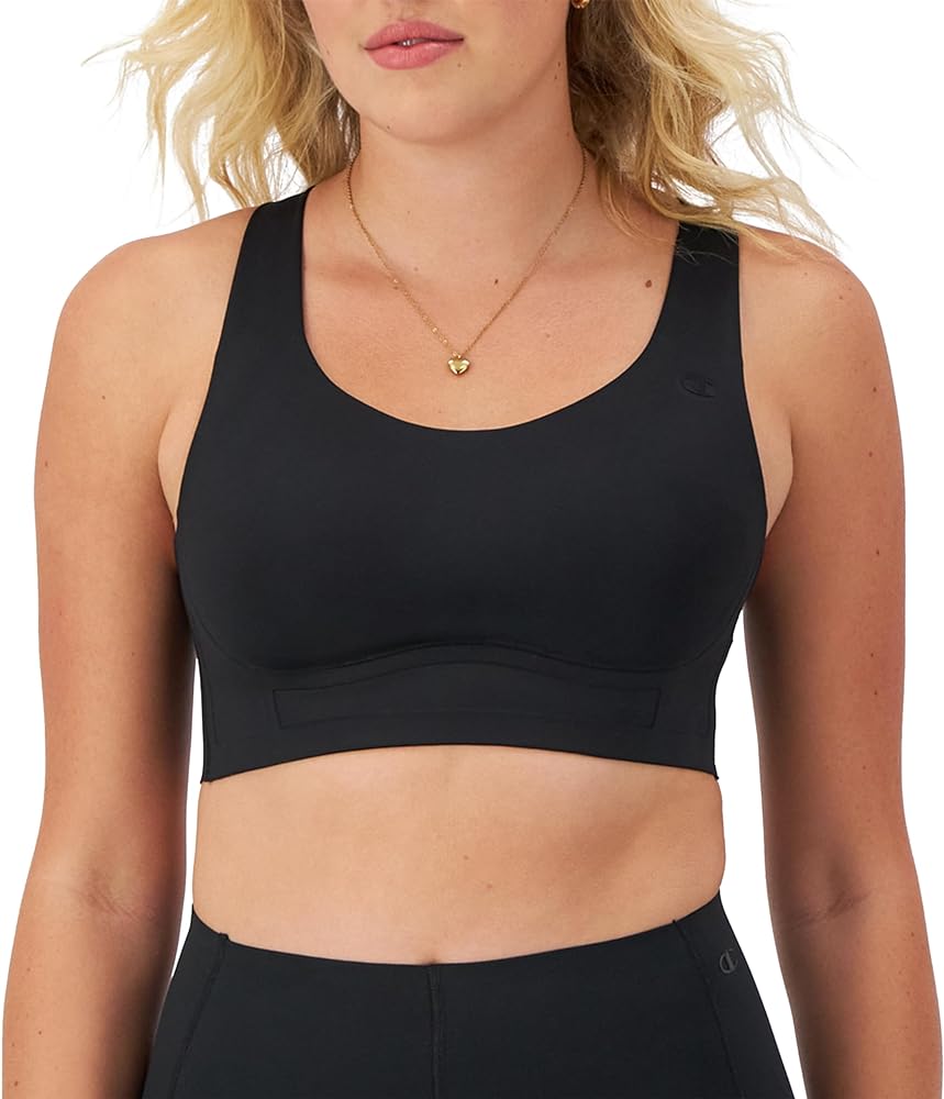 Champion Women'S Sports Bra, Absolute Lift, Moisture Wicking, Moderate Support Bra For Women