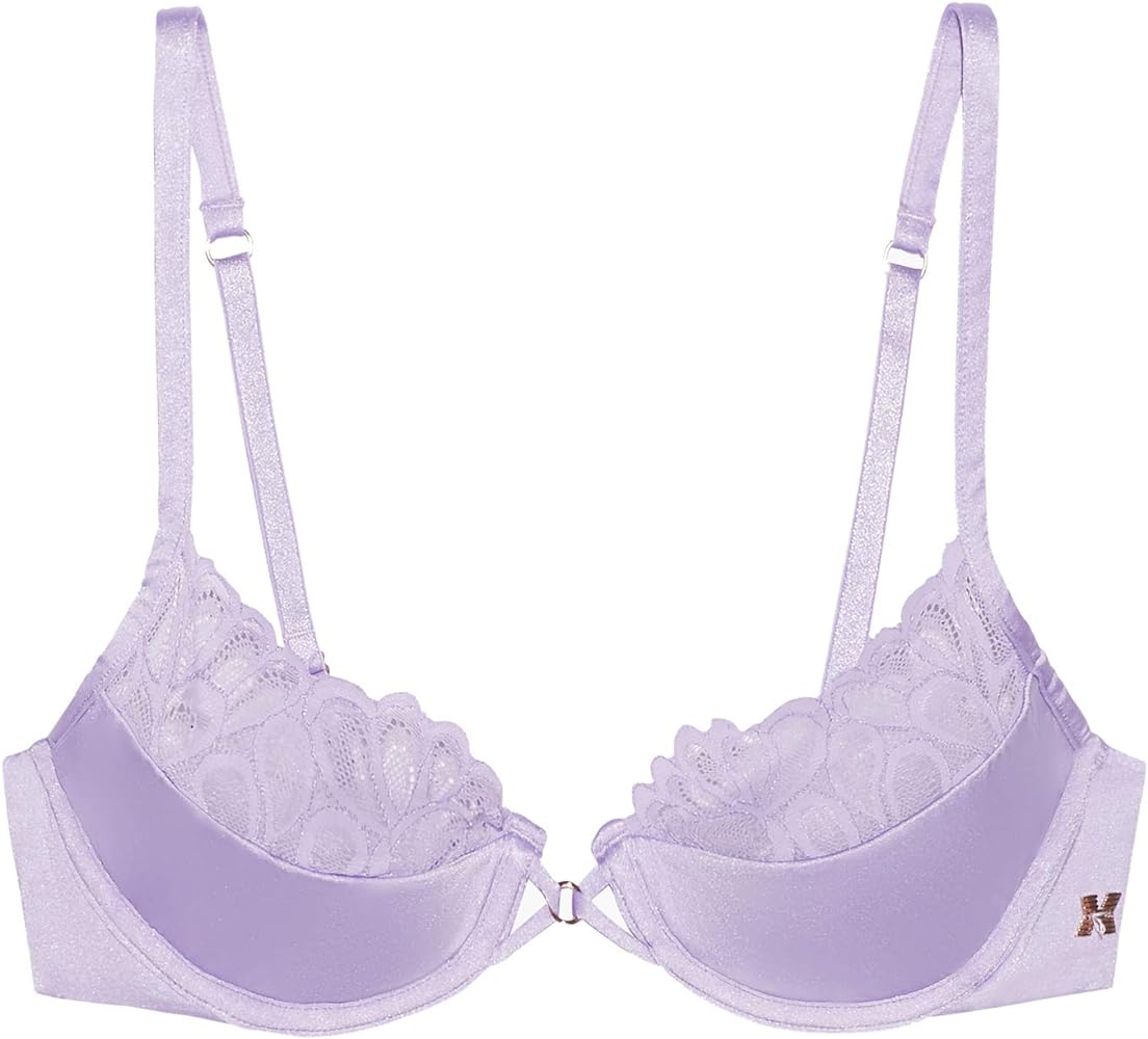 Savage X Fenty Women's Savage Not Sorry Half Cup Bra with Lace