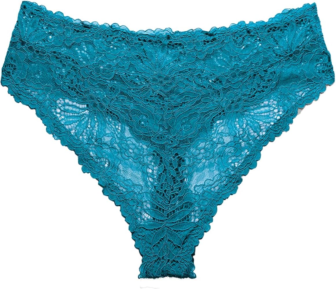 Savage X Fenty Women's Regular Romantic Corded Lace High-Waist Thong