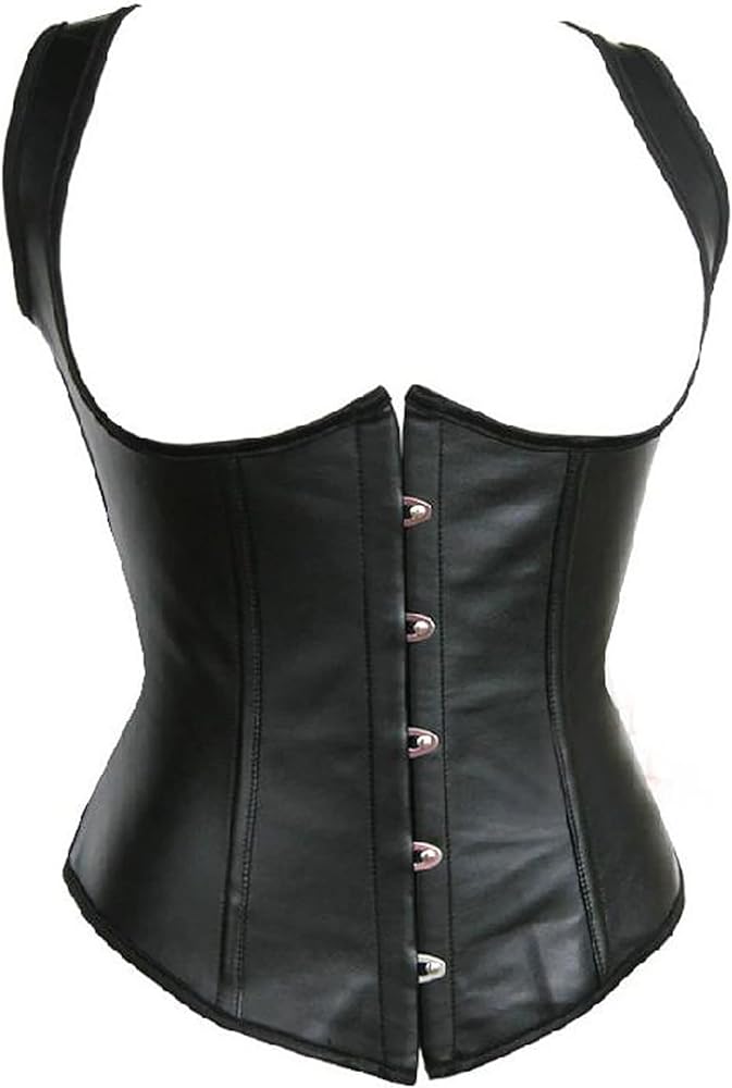 Alivila.Y Fashion Corset Womens Faux Leather Steampunk Corsets Victorian Bustier Top