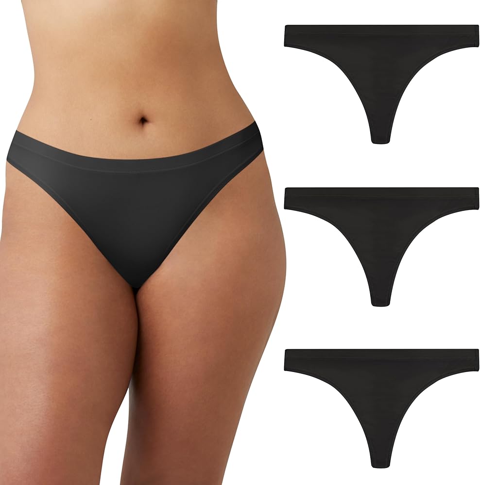 Maidenform Womens Barely There Thong 3 Pack