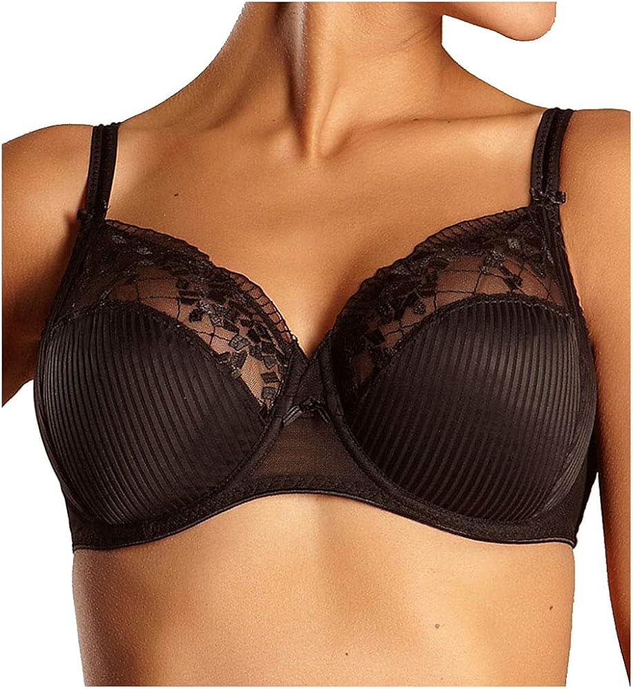 Chantelle Women's Pont Neuf 3 Part Cup Underwire Bra, 1381, Black, 36G