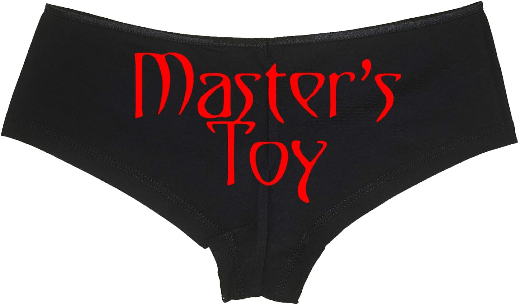 Masters Toy For Owned BDSM Sub Slut DDLG Sexy Black Boyshort