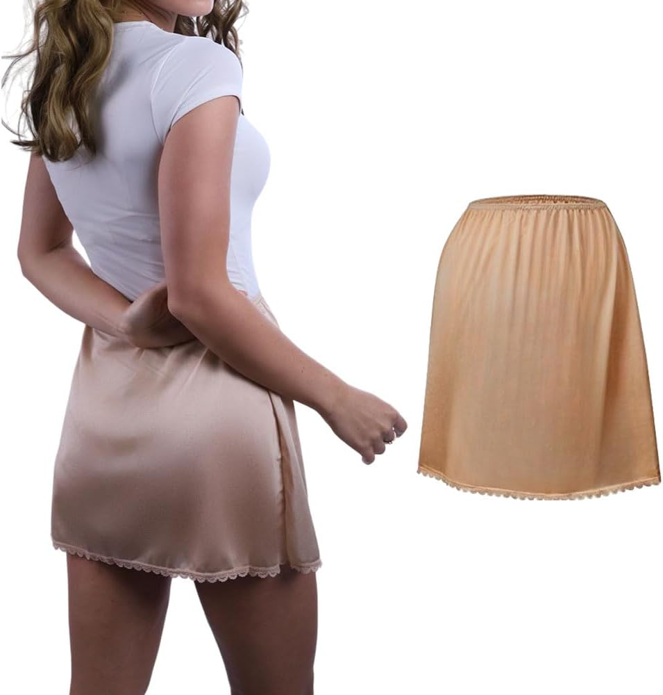 Classic Short and Long Half Slip Skirt for Ladies and Girls - Slight Flair - Anti Static - Ranges 14" Till 34"