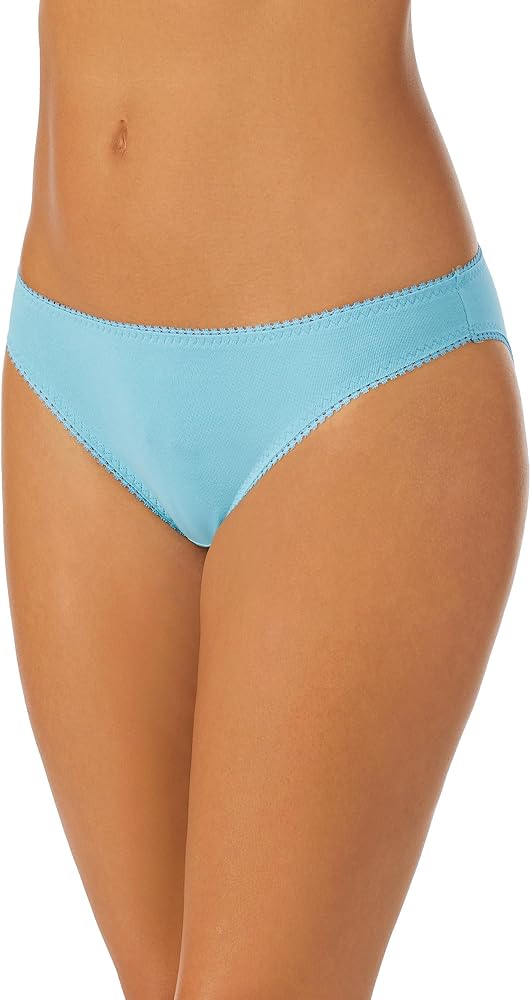 OnGossamer Women's Cabana Cotton Hip Bikini Underwear - Turquoise Sea, Small