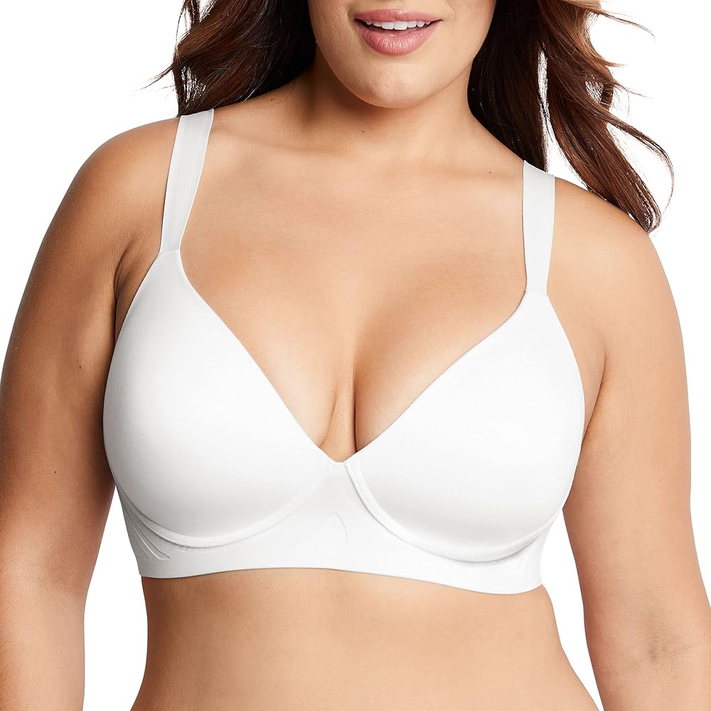 Bali Women's Comfort Revolution Wirefree Bra, Soft Touch Ultimate Wireless Support Bra