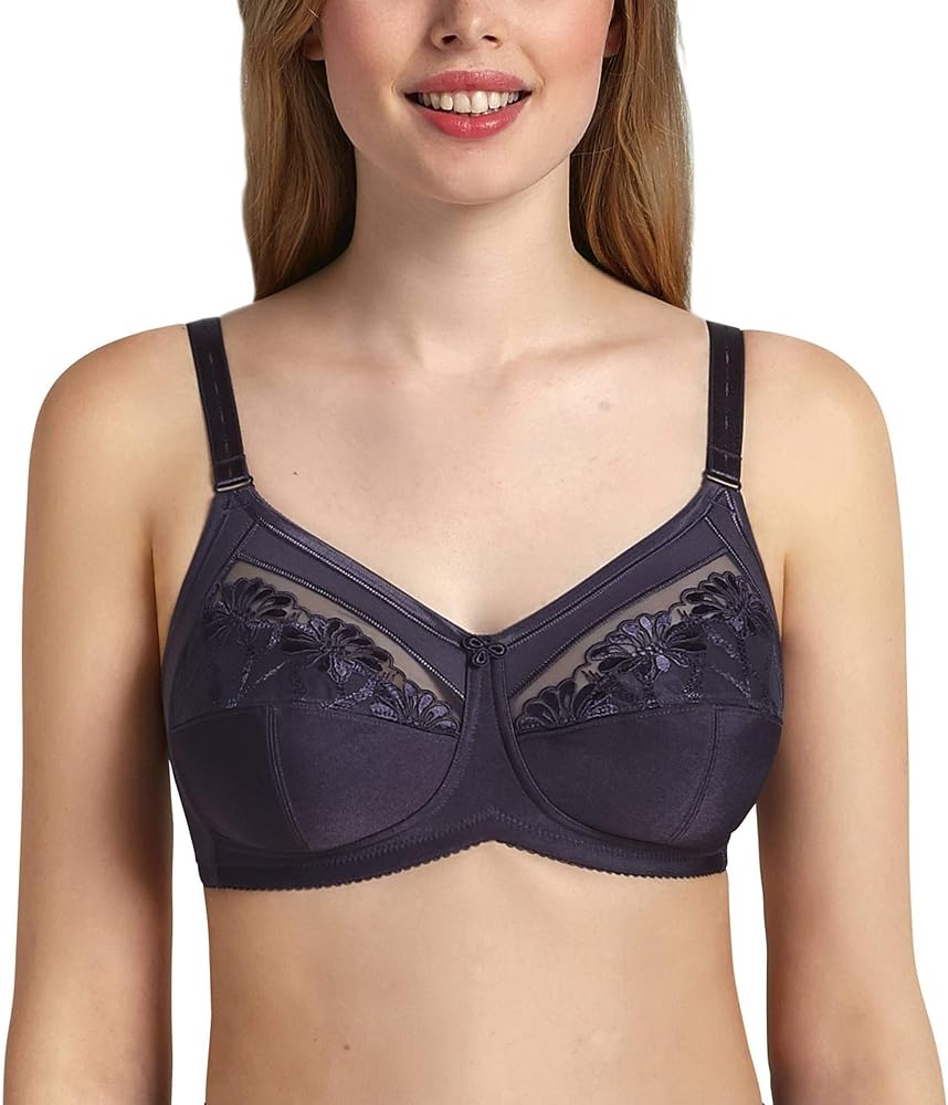 Anita Comfort Safina Womens Wire-Free Comfort Bra, Grey Pearl-34C