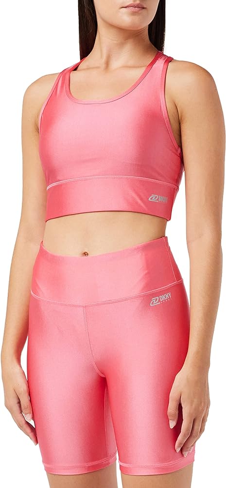 DKNY Women's Full Coverage Boat Neck Sports Bra