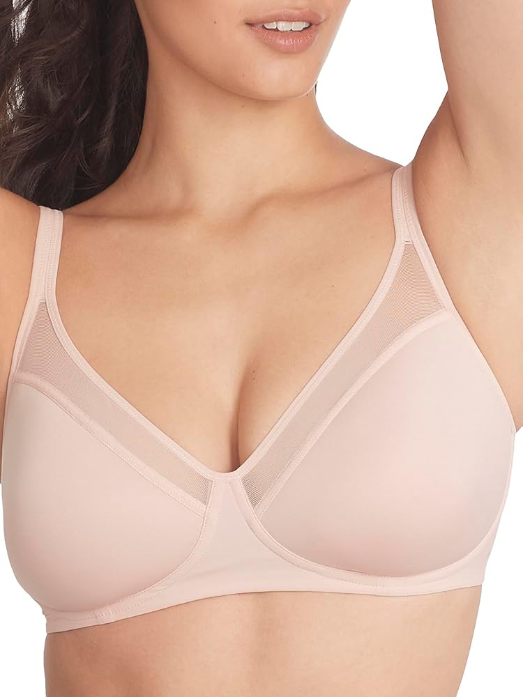 Reveal Low-Key Breathe Easy Wire-Free Bra 32DDD, Barely There