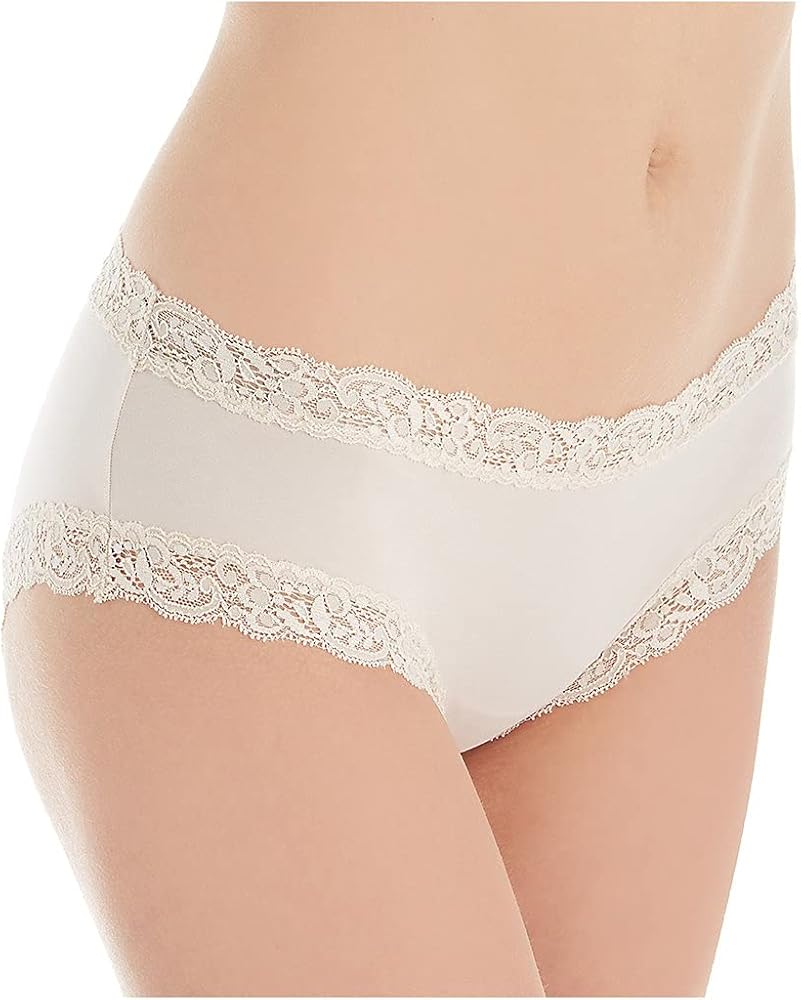 Fleur't Women's Iconic Lace Boyshort Panty 205, Champagne, M