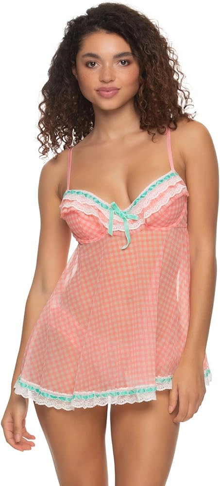 Felina Ruffles Galore Chemise with Hipster Panty, Womens Lingerie