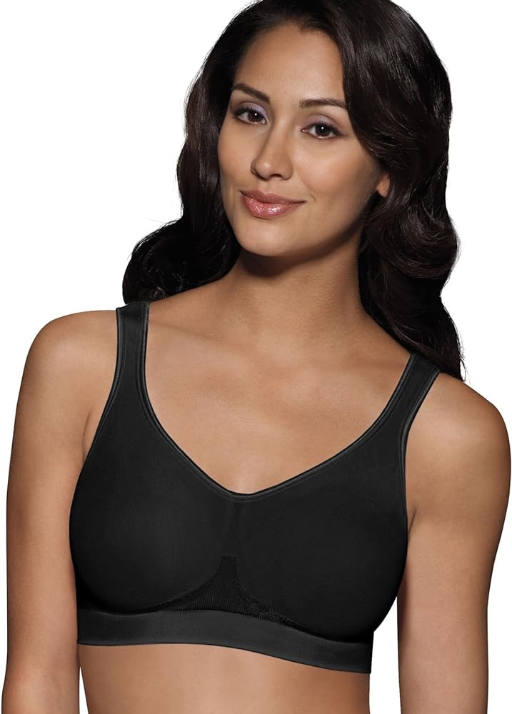 Bali Comfort Revolution Womens Smart Sizes Shaping Wirefree Bra Black