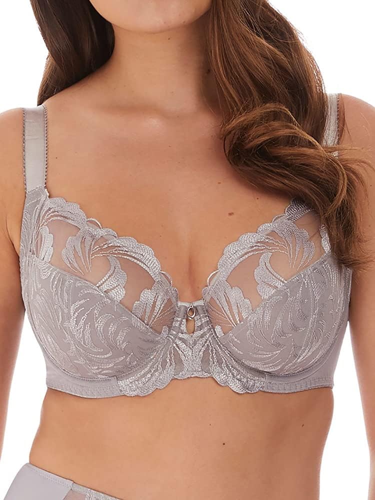 Fantasie Women's Anoushka Molded Embroidery Underwire Bra, Silver, 32D