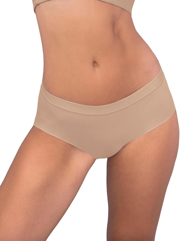 Leonisa Seamless Low Rise Briefs Underwear for Women - No Show Hiphugger Panties