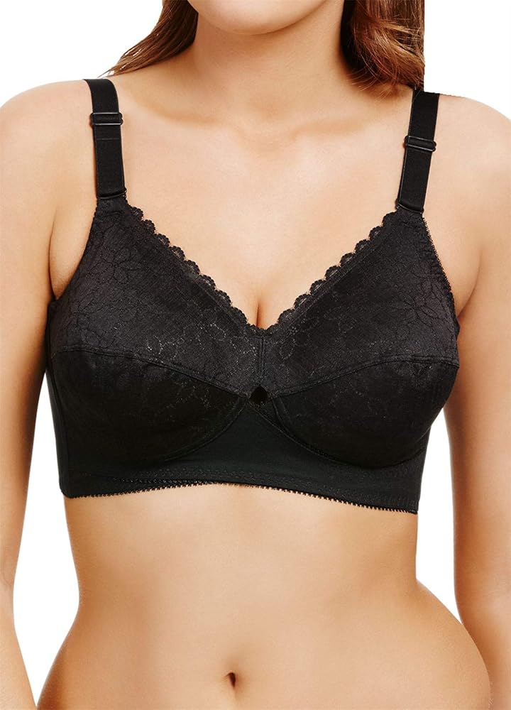 womens Classic Cup Full Coverage Bra, Black (Black), 34 US