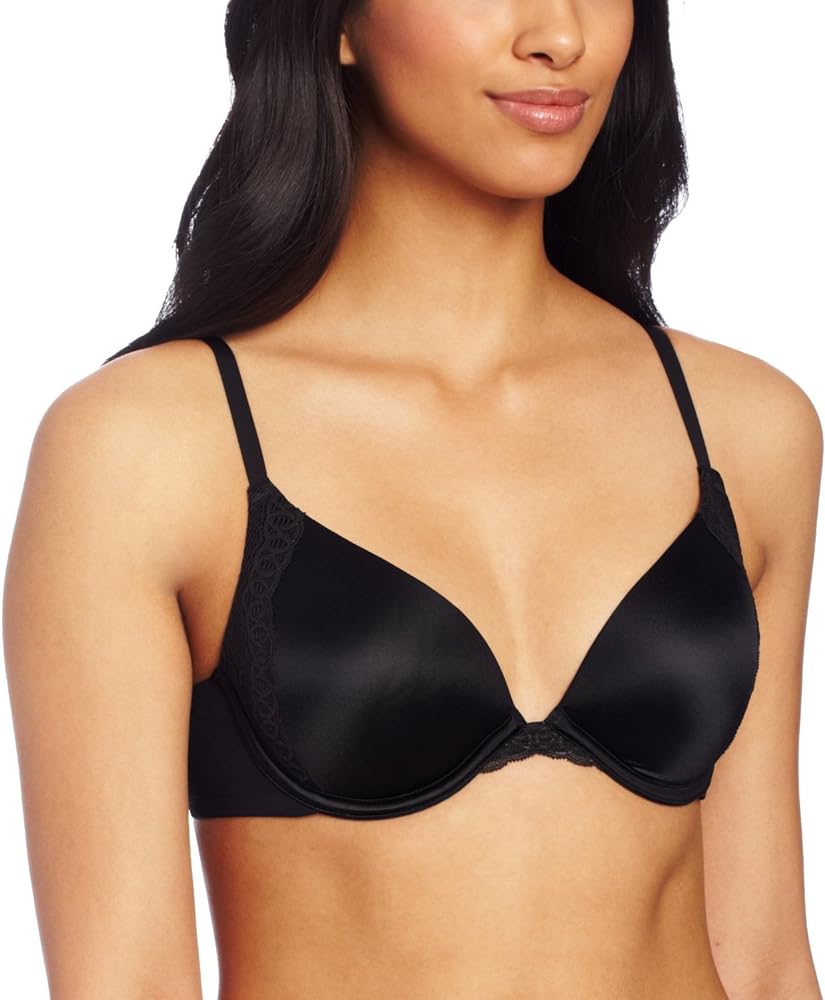 Maidenform Womens Love The Lift Natural Boost Demi T-Shirt Bra(09428)-Black-34A