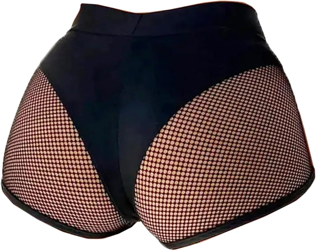 Women Black Mesh Fishnet Lingerie Underwear Briefs Booty Shorts Sexy Hot Pants S