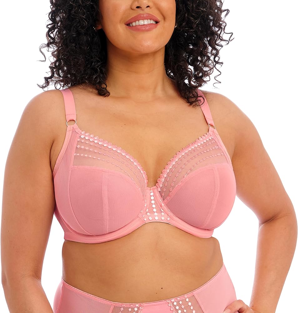 Elomi WOMEN'S Plus Size Underwire Plunge Bra, Rose, 34G