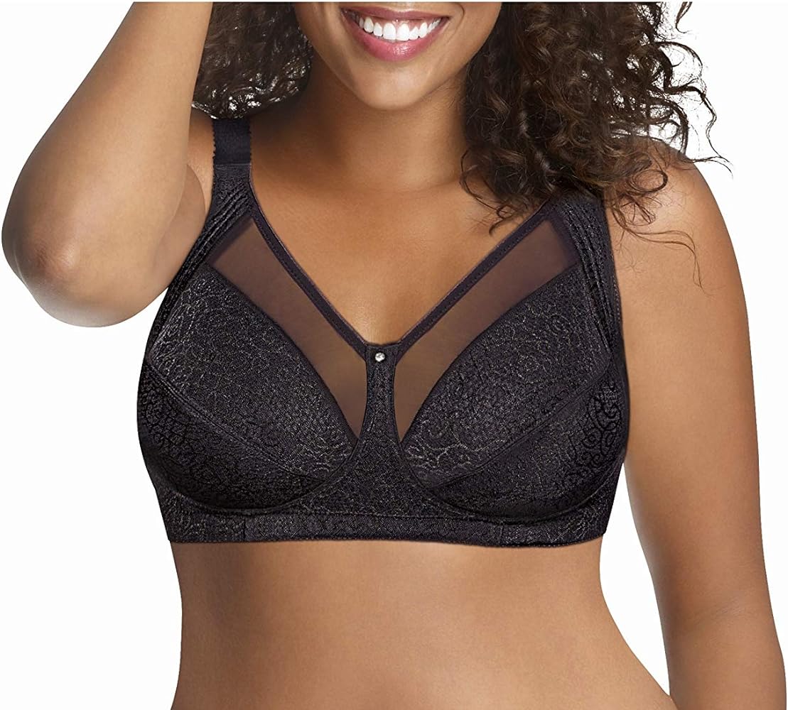 JUST MY SIZE womens Wireless Bra, Comfort Shaping Full Figure Wire-free Bra