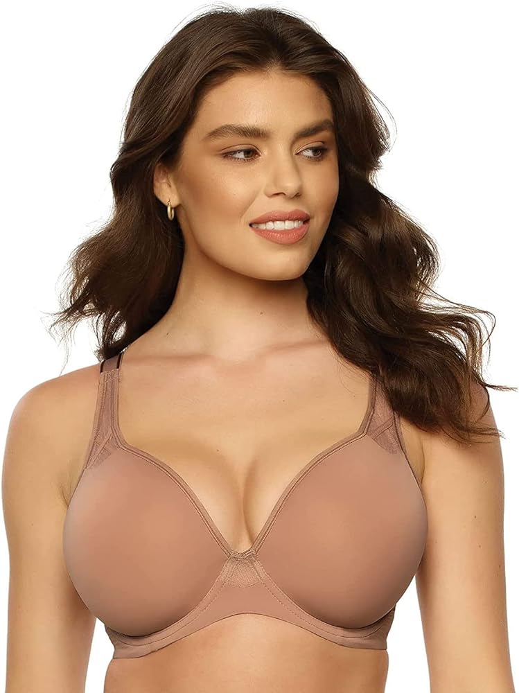 Felina Paramour Amaranth Plush T-Shirt Bra w/Sheer Details