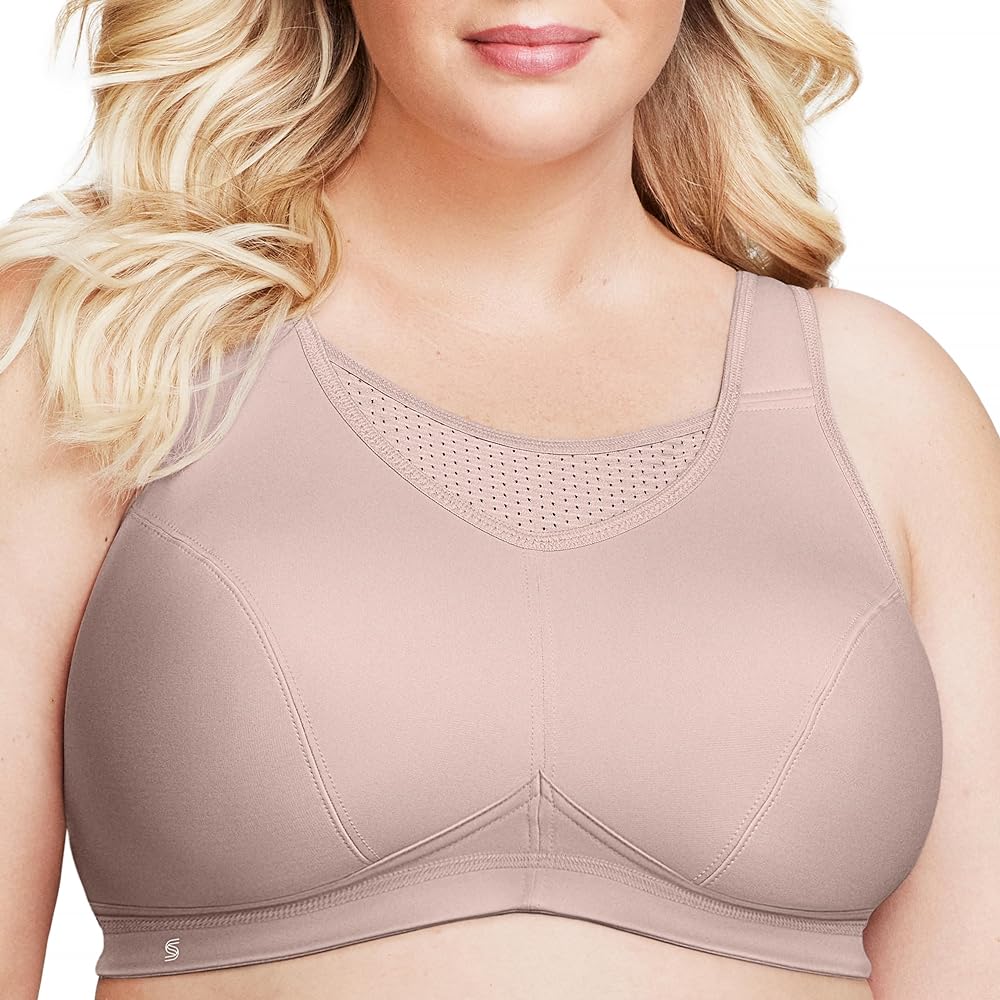 Glamorise Women's Plus Size No-Bounce Camisole Sports Bra Wirefree #1067