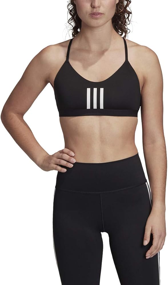 adidas Women's All Me 3-Stripes Mesh Bra