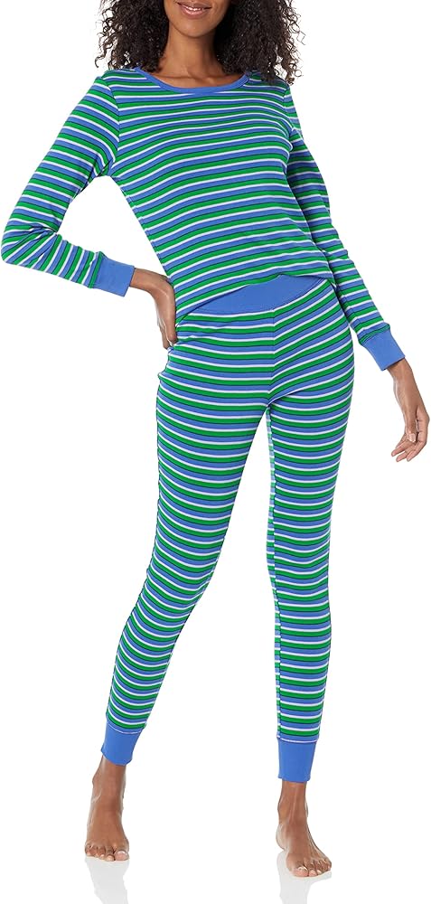 Amazon Essentials Women's Snug-Fit Cotton Pajama Set - Discontinued Colors